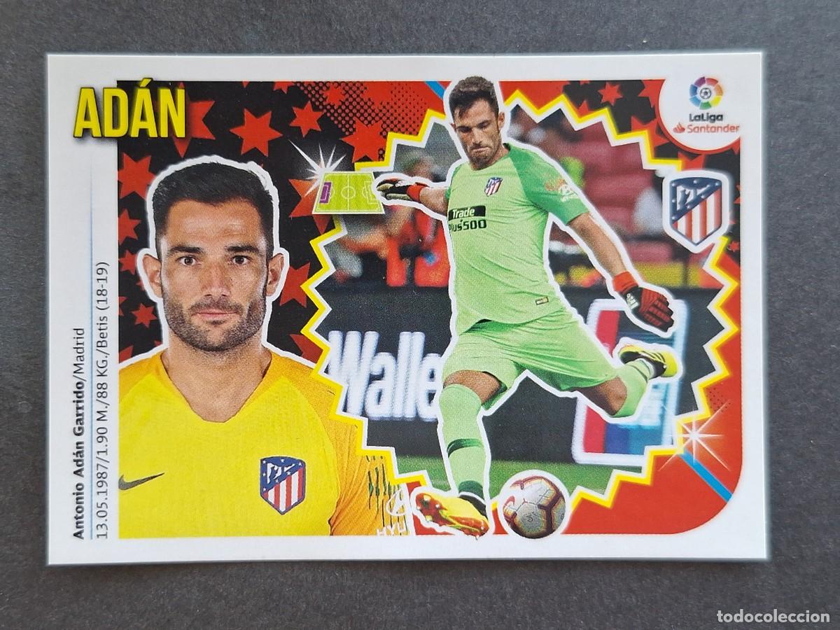 Cromos de f&uacute;tbol: L2 ADAN ATLETICO DE MADRID COLOCA LIGA ESTE 2018 2019 18 19 NUNCA PEGADO SIN PEGAR