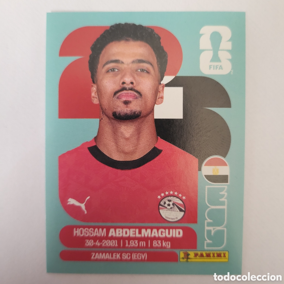 Cromos de f&uacute;tbol: EGY 8 Hossam Abdelmaguid [Sticker] / FIFA World Cup 2026