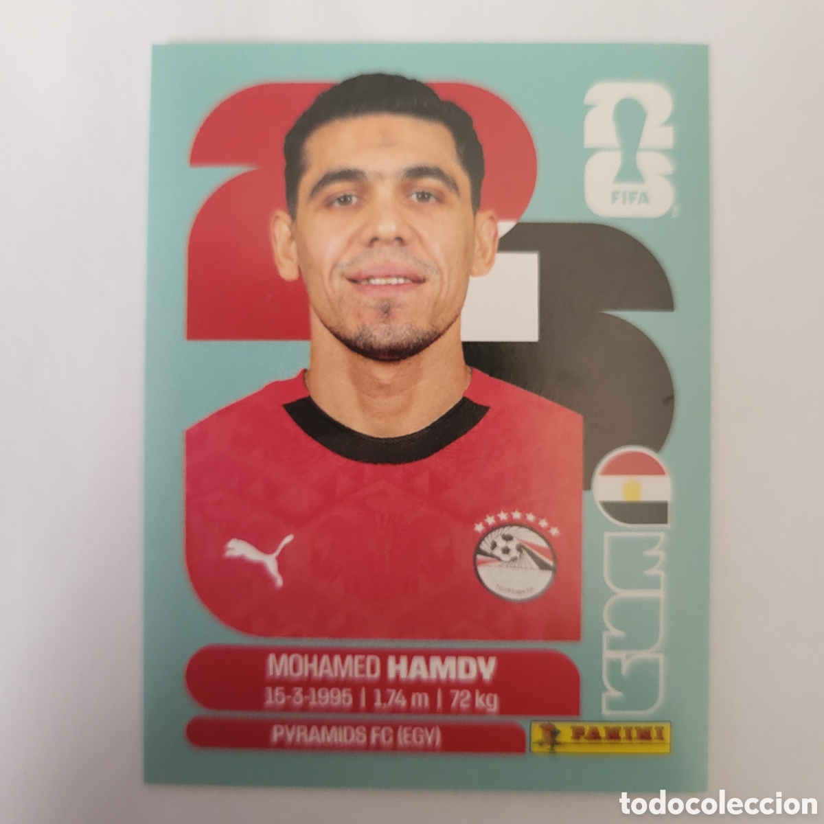 Cromos de f&uacute;tbol: EGY 4 Mohamed Hamdy [Sticker] / FIFA World Cup 2026