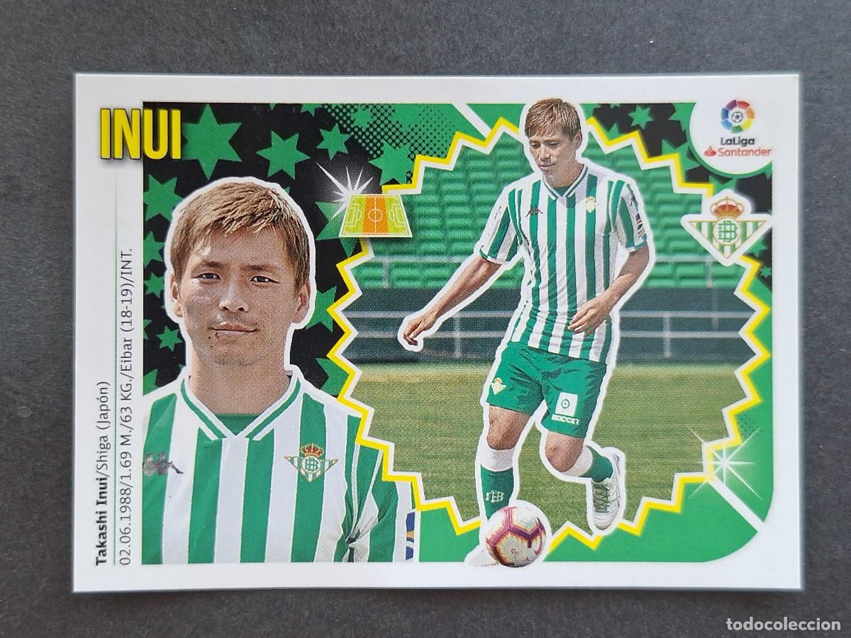 Cromos de f&uacute;tbol: L2 INUI REAL BETIS BALOMPIE COLOCA LIGA ESTE 2018 2019 18 19 NUNCA PEGADO SIN PEGAR