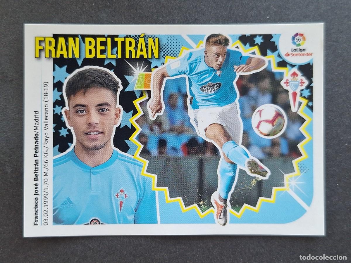 Cromos de f&uacute;tbol: L2 FRAN BELTRAN CELTA DE VIGO COLOCA LIGA ESTE 2018 2019 18 19 NUNCA PEGADO SIN PEGAR