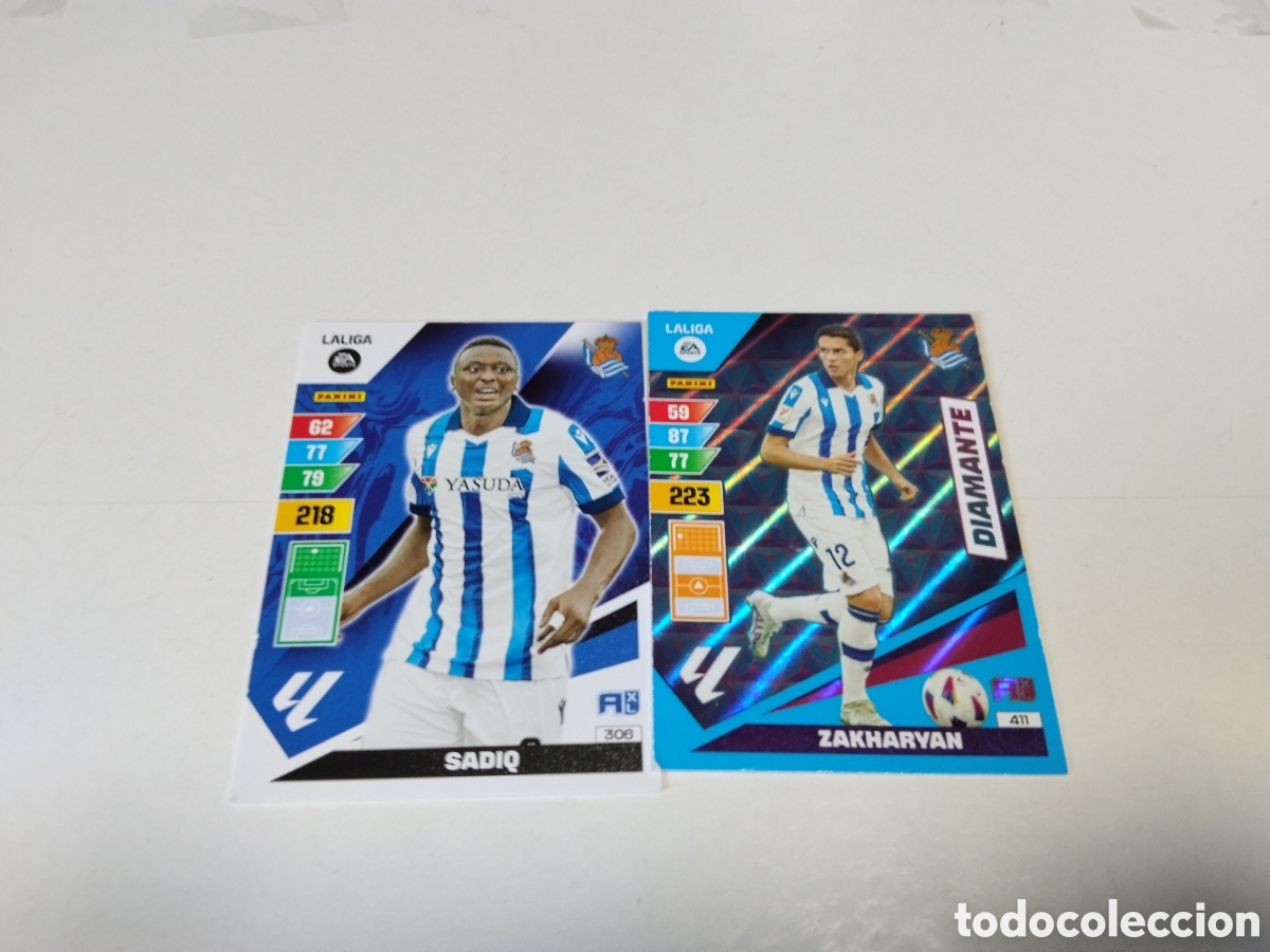 Cromos de f&uacute;tbol: 2 Cromos Real Sociedad 2023-2024