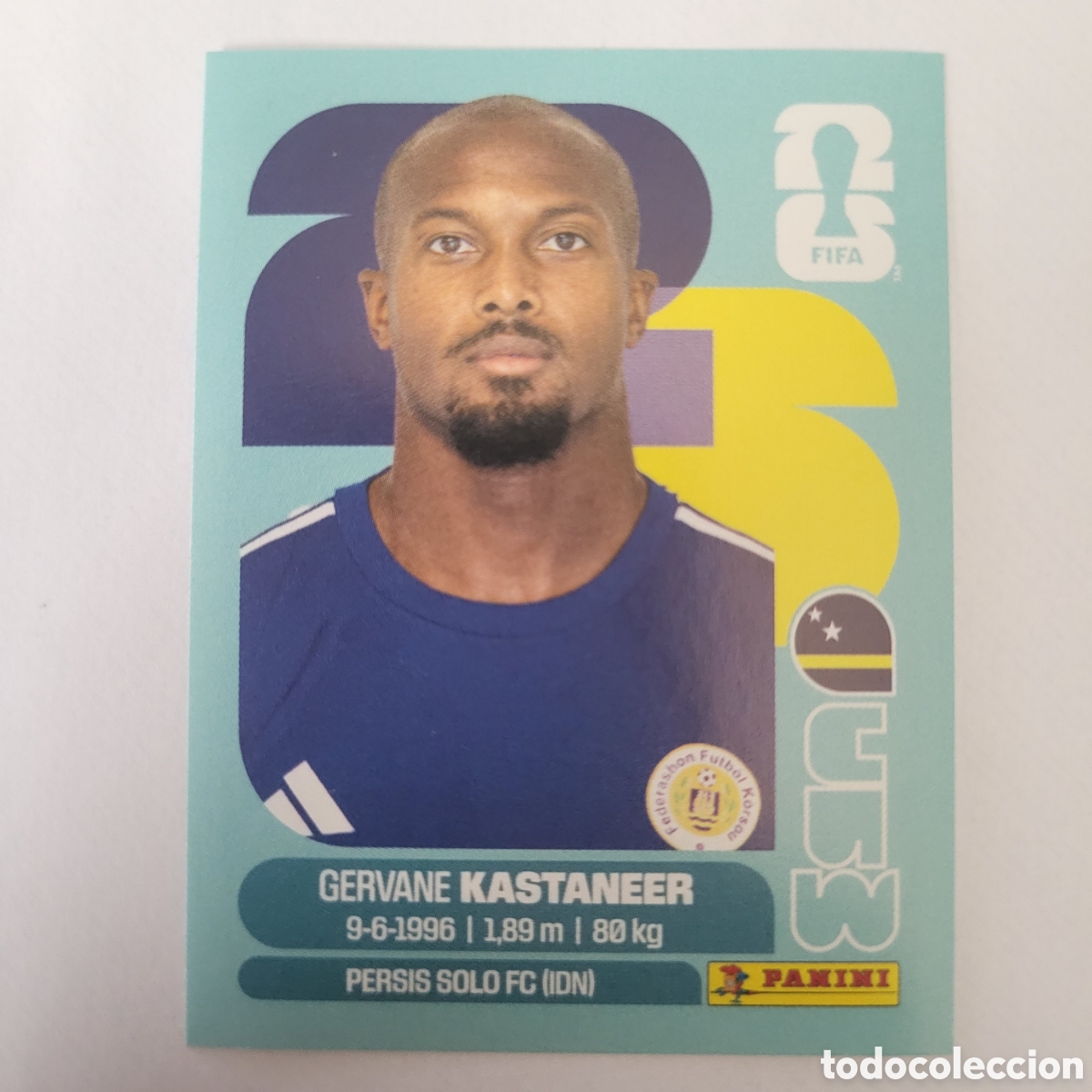 Cromos de f&uacute;tbol: CUW 19 Gervane Kastaneer [Sticker] / FIFA World Cup 2026