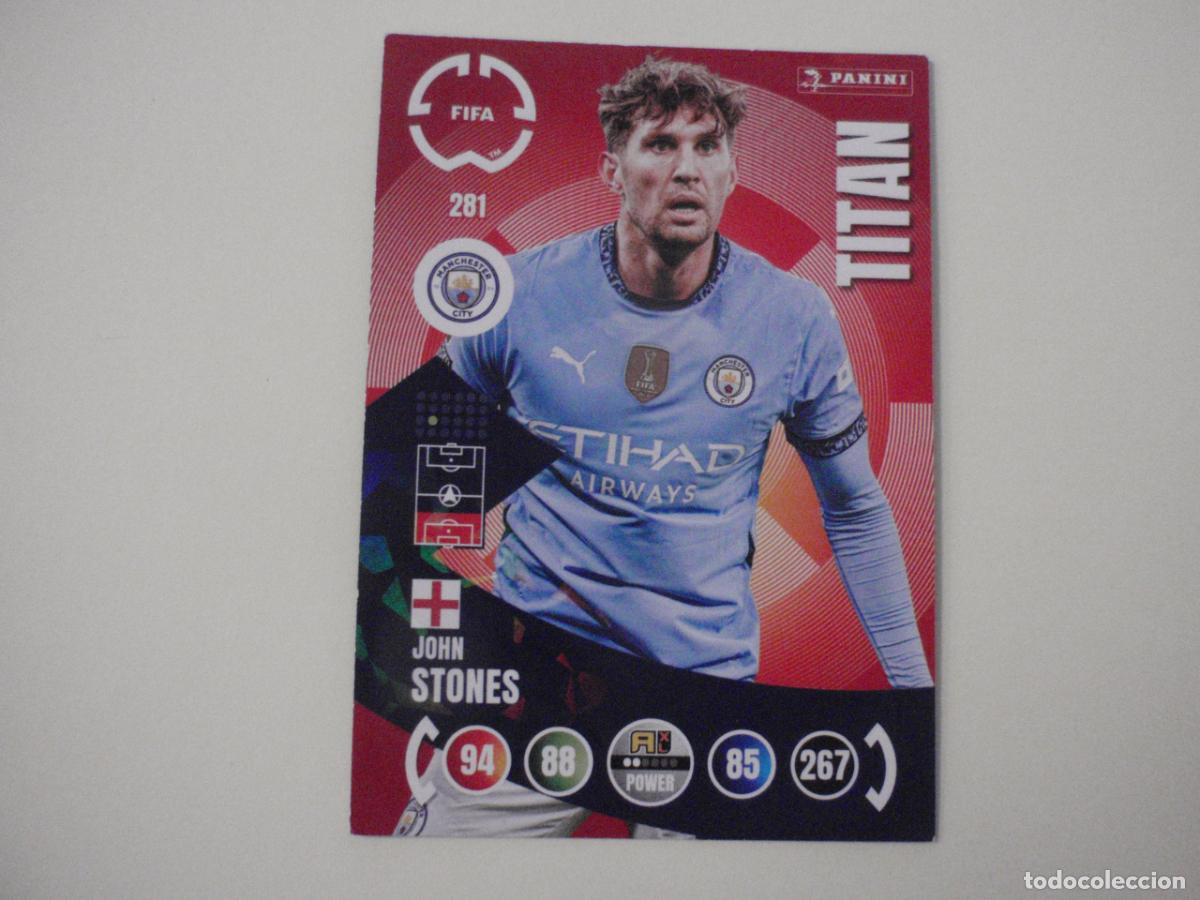Cromos de f&uacute;tbol: 281 JOHN STONES City TITAN. Trading Card ADRENALYN CLUB WORLD CUP 2025 PANINI. Mundial de Clubes 25