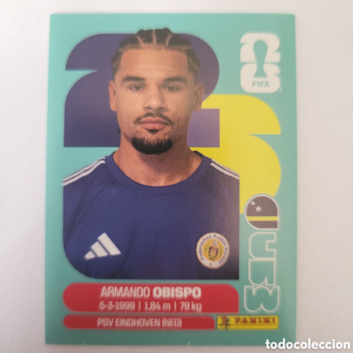 Cromos de f&uacute;tbol: CUW 3 Armando Obispo [Sticker] / FIFA World Cup 2026