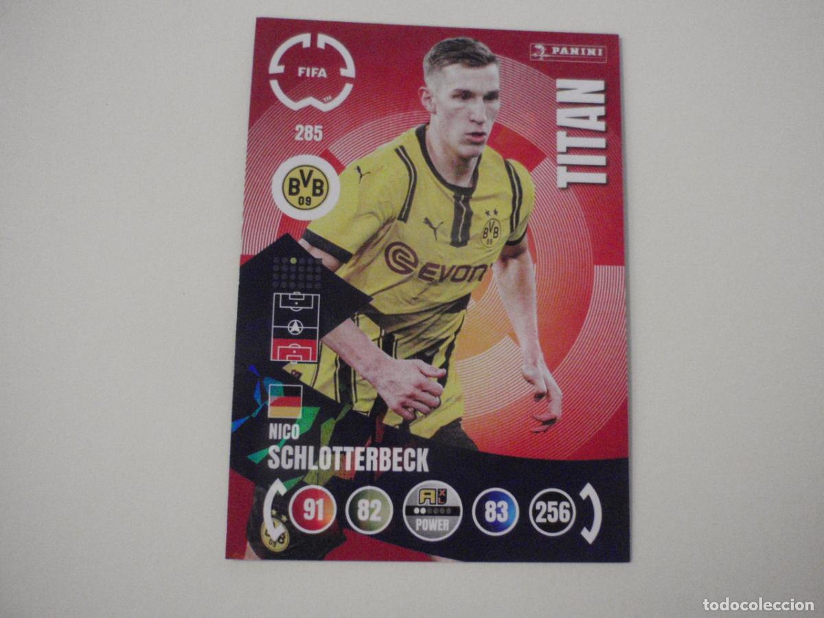 Cromos de f&uacute;tbol: 285 SCHLOTTERBECK TITAN. Trading Card ADRENALYN CLUB WORLD CUP 2025 PANINI. Mundial de Clubes 25