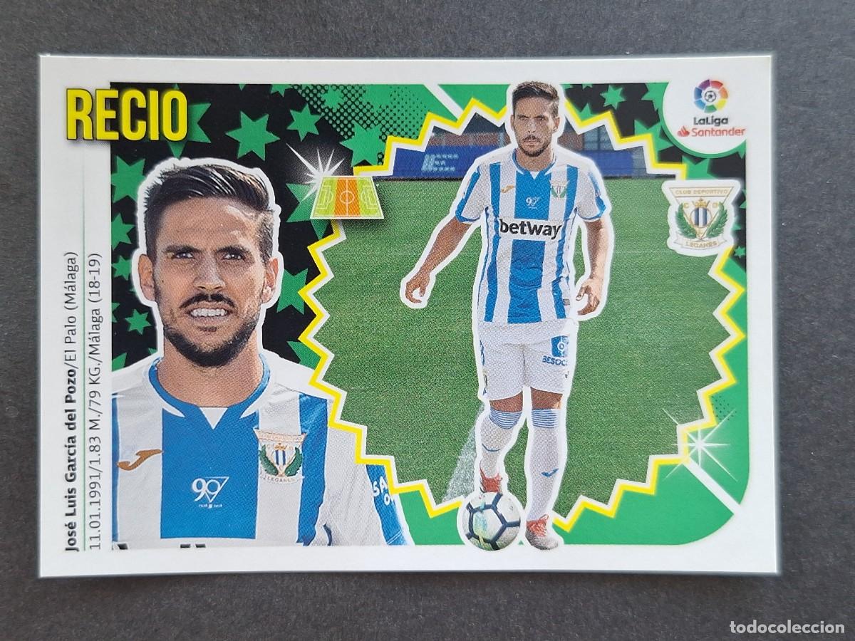 Cromos de f&uacute;tbol: L2 RECIO C. D. LEGANES COLOCA LIGA ESTE 2018 2019 18 19 NUNCA PEGADO SIN PEGAR