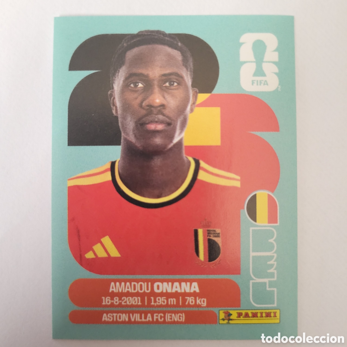 Cromos de f&uacute;tbol: BEL 10 Amadou Onana [Sticker] / FIFA World Cup 2026
