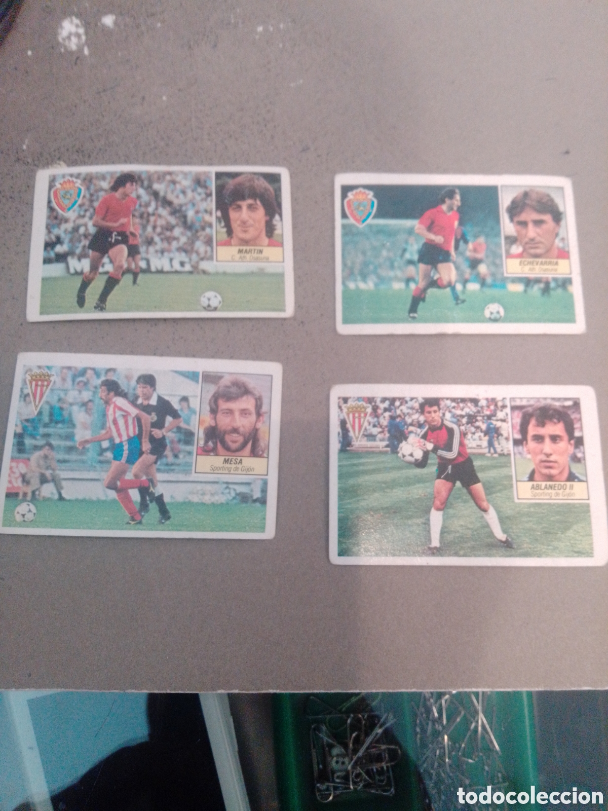 Cromos de f&uacute;tbol: LOTE GANGA 4 CROMOS 1984-85 ESTE DESPEGADOS