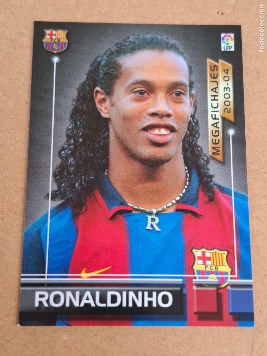 Cromos de Futebol: MEGAFICHAS 2003 2004 03 04 - 504 RONALDINHO ( MEGAFICHAJES ) - FC. BARCELONA
