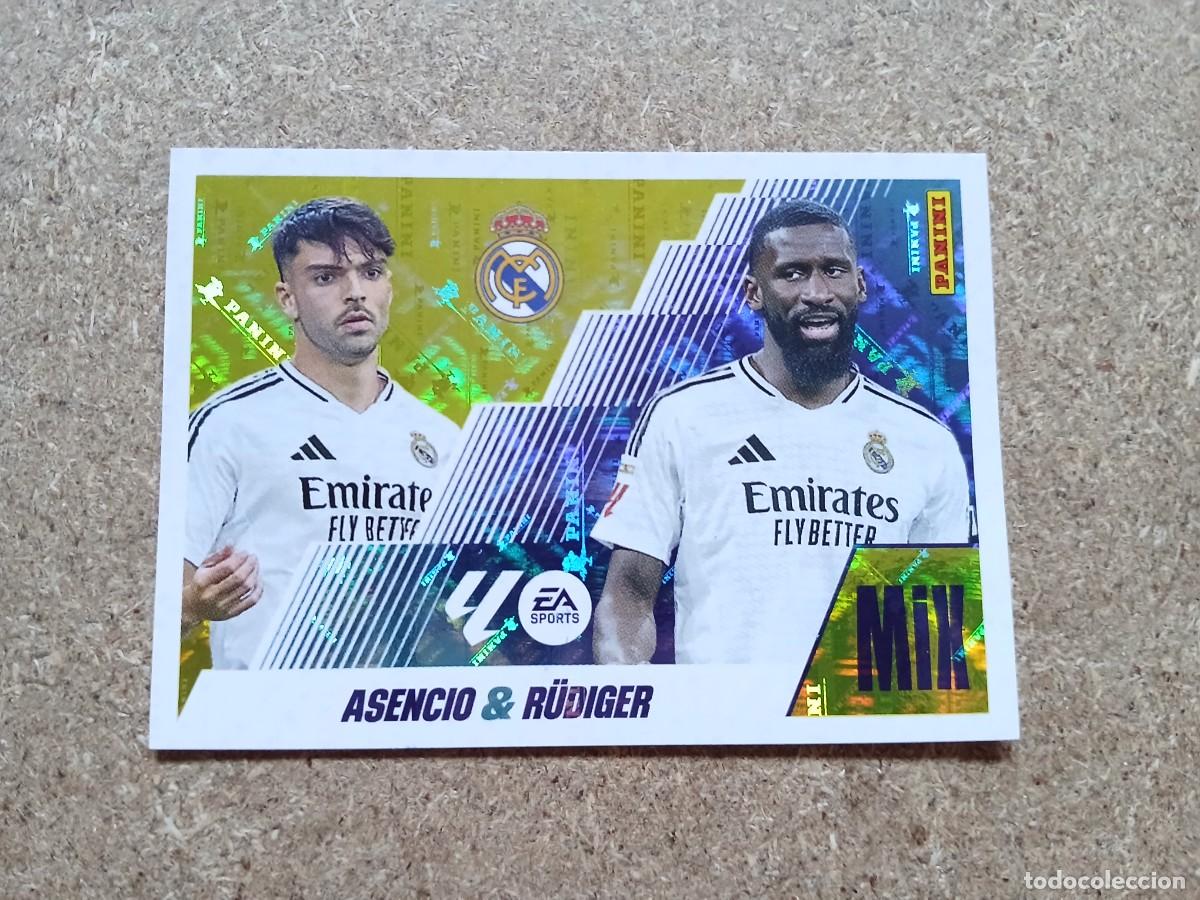 Cromos de f&uacute;tbol: ASENCIO - RUDIGER - REAL MADRID MIX N&ordm; 3 LIGA ESTE 2025 2026 - 25 26