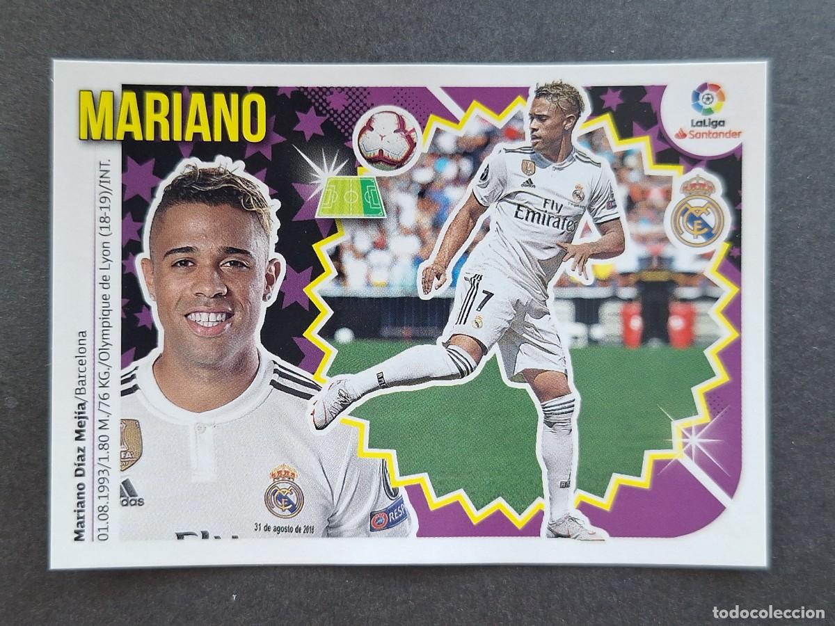 Cromos de f&uacute;tbol: L2 MARIANO REAL MADRID COLOCA LIGA ESTE 2018 2019 18 19 NUNCA PEGADO SIN PEGAR