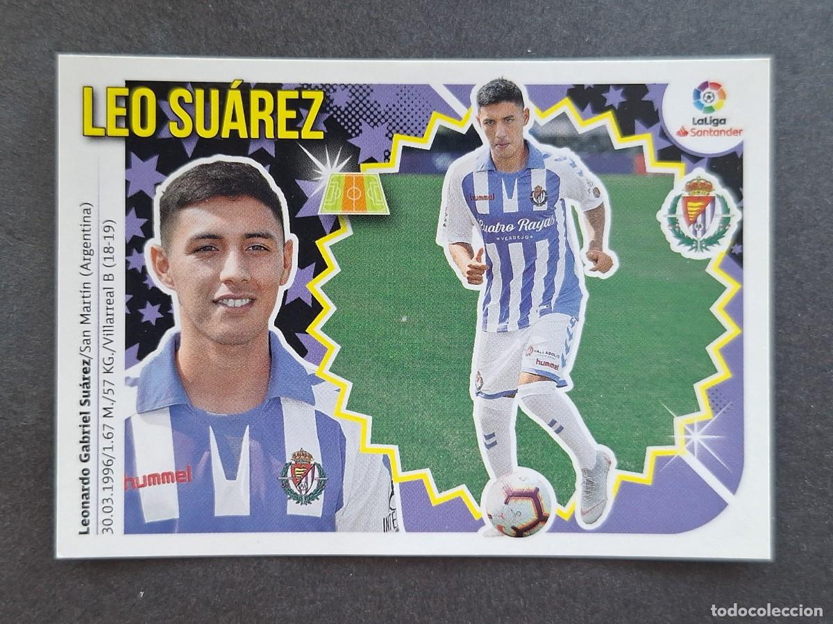 Figurine di Calcio: L2 LEO SUAREZ REAL VALLADOLID COLOCA LIGA ESTE 2018 2019 18 19 NUNCA PEGADO SIN PEGAR