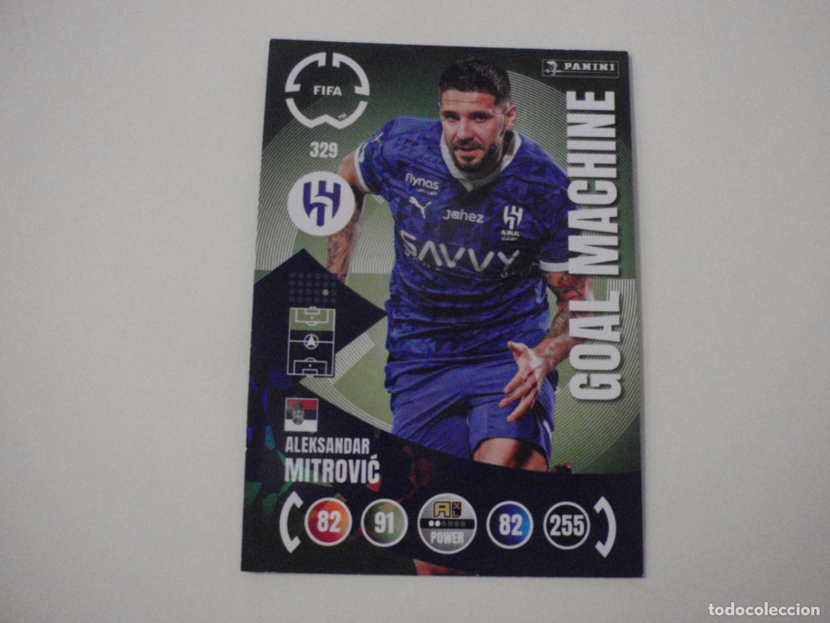 Football Stickers: 329 MITROVIC GOAL MACHINE. Trading Card ADRENALYN CLUB WORLD CUP 2025 PANINI. Mundial Clubes 25