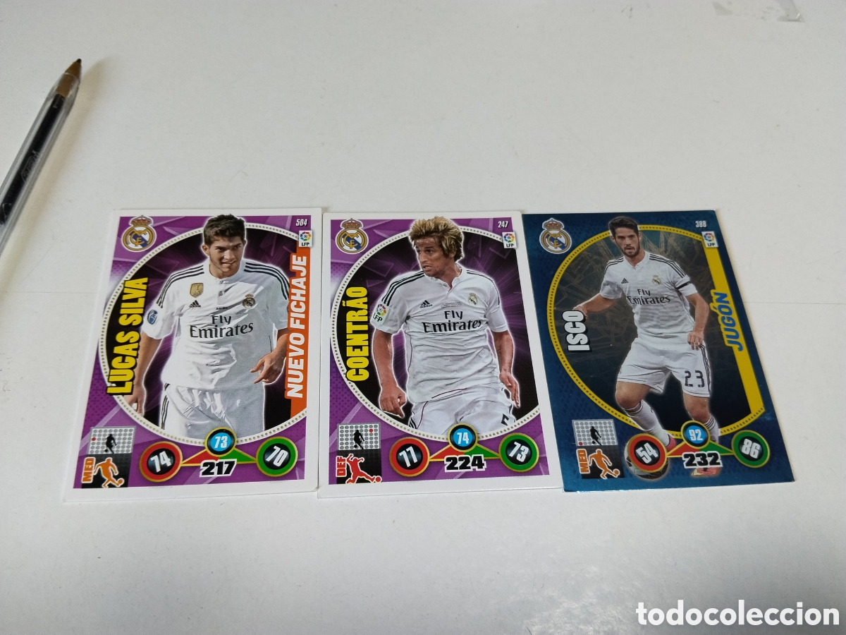 Football Stickers: 3 Cromos Real Madrid 2013-2014