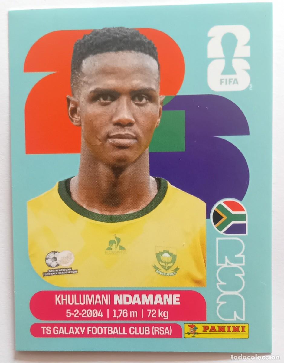 Cromos de f&uacute;tbol: Figurina Panini 2026 Cromo World Cup Usa Mundial 2026 Khulumani Ndamane South Africa n RSA 7