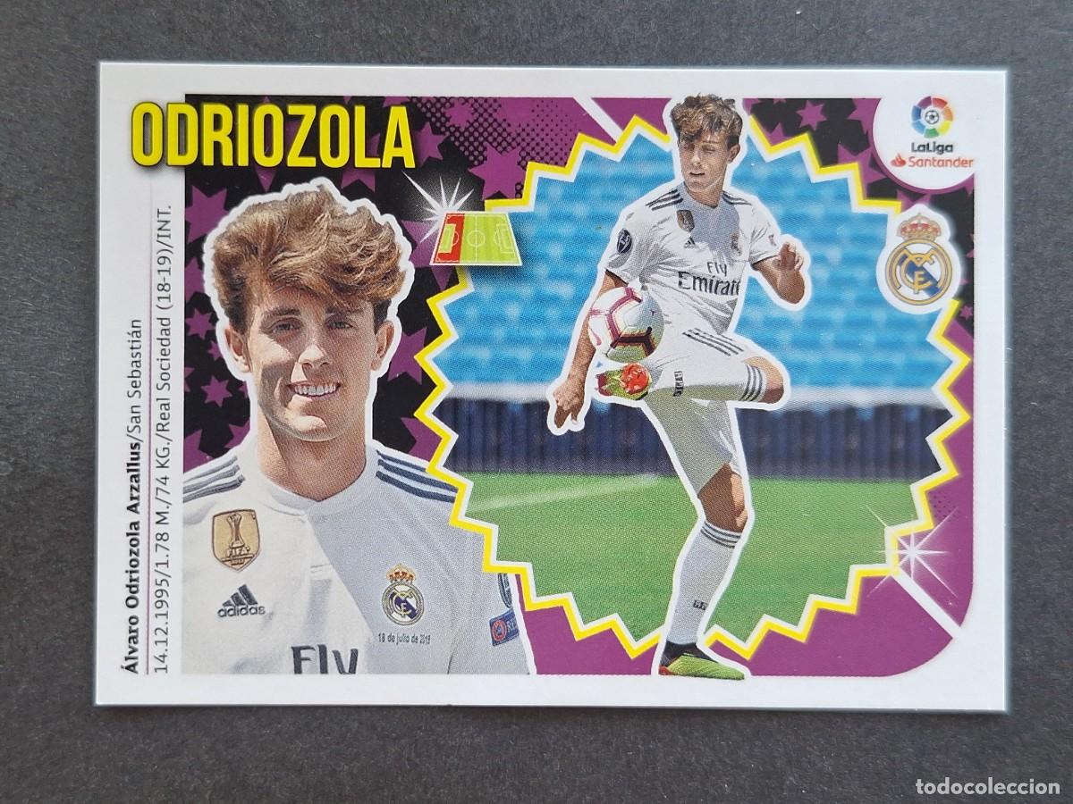 Football Stickers: L2 ODRIOZOLA REAL MADRID FICHAJE 7 LIGA ESTE 2018 2019 18 19 NUNCA PEGADO SIN PEGAR