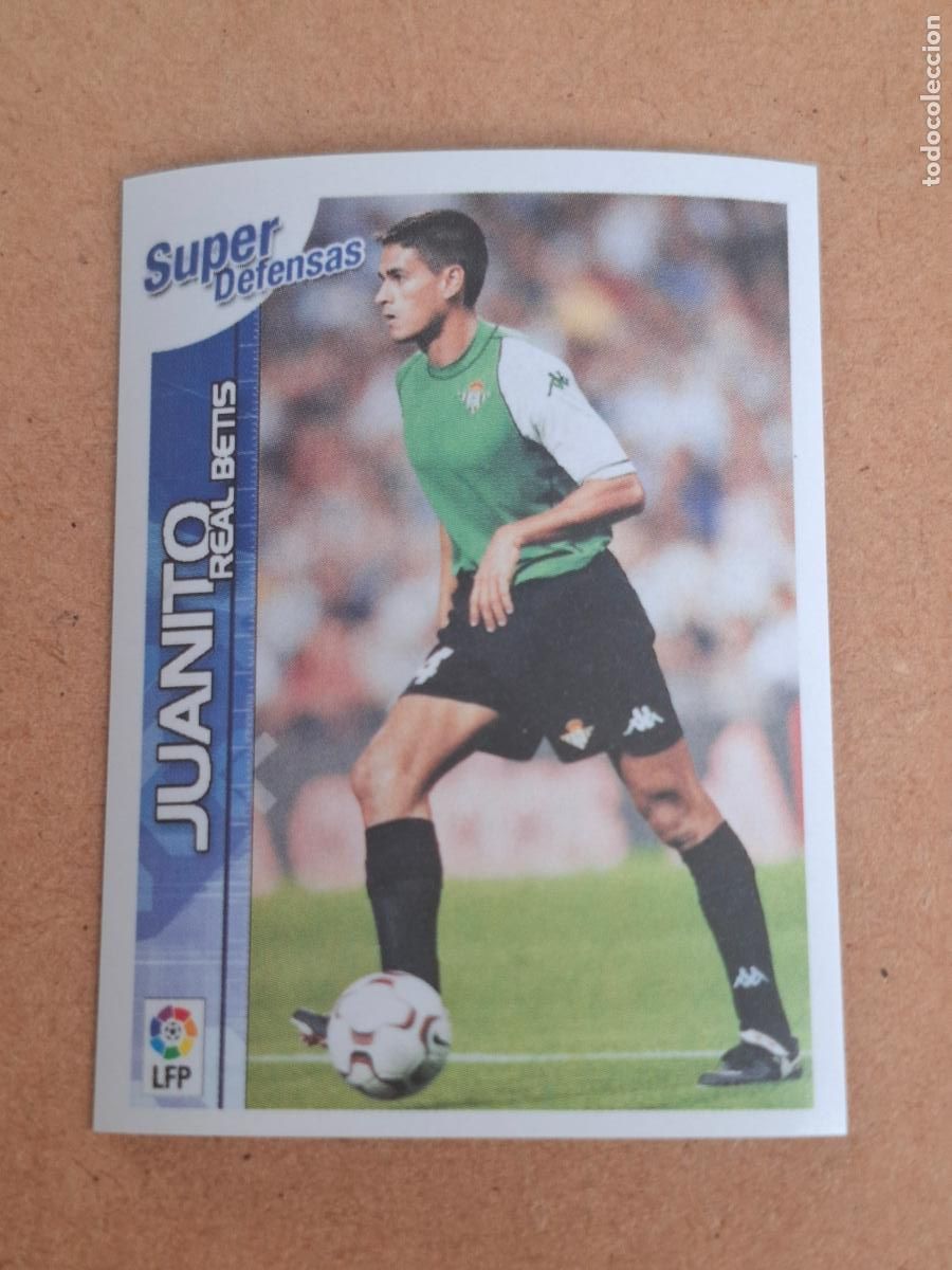 Football Stickers: SUPERLIGA ESTRELLAS 2003 2004 03 04 - PANINI - 13 JUANITO - REAL BETIS ( NUNCA PEGADO )