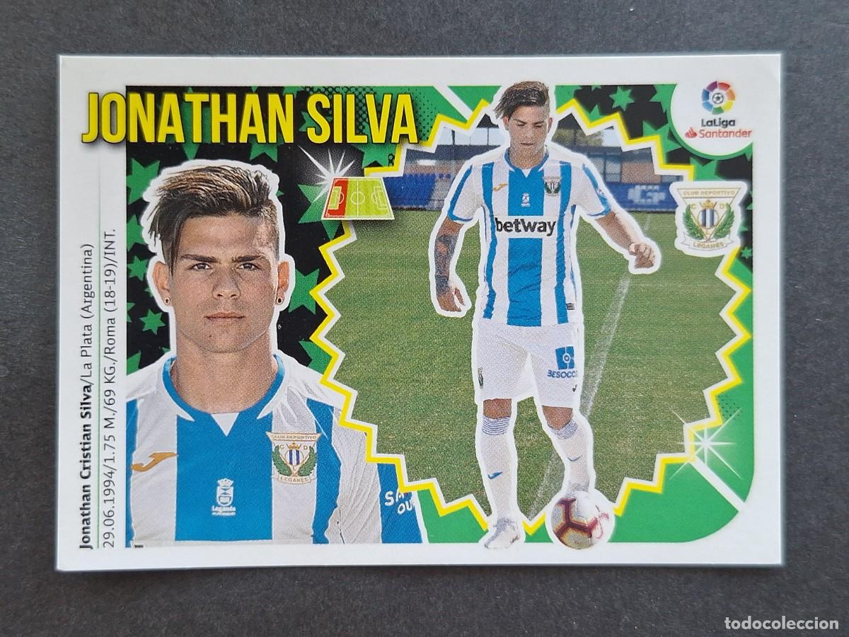 Cromos de f&uacute;tbol: L2 JONATHAN SILVA C. D. LEGANES FICHAJE 32 LIGA ESTE 2018 2019 18 19 NUNCA PEGADO SIN PEGAR