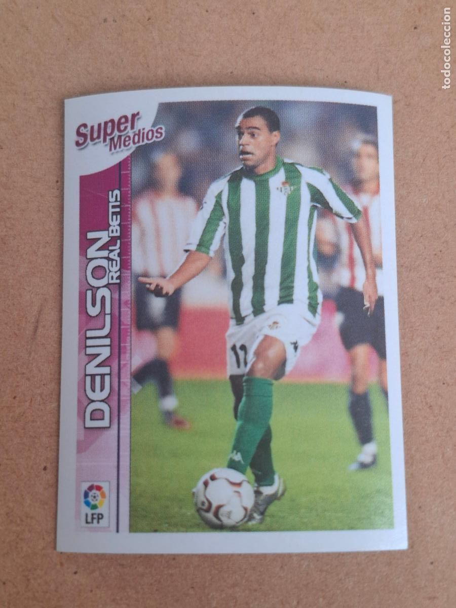 Cromos de f&uacute;tbol: SUPERLIGA ESTRELLAS 2003 2004 03 04 - PANINI - 24 DENILSON - REAL BETIS ( NUNCA PEGADO )