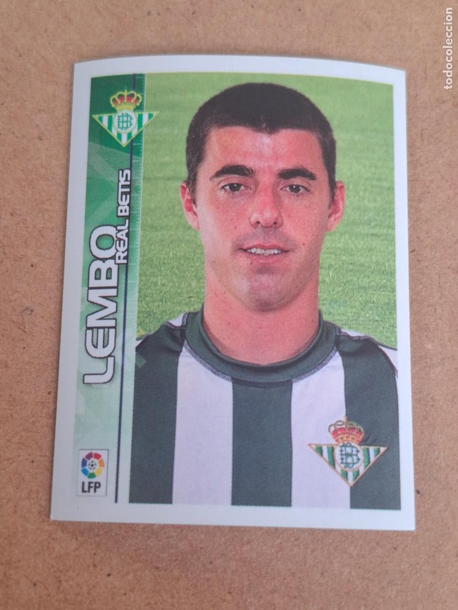 Cromos de f&uacute;tbol: SUPERLIGA ESTRELLAS 2003 2004 03 04 - PANINI - 130 LEMBO - REAL BETIS ( NUNCA PEGADO )