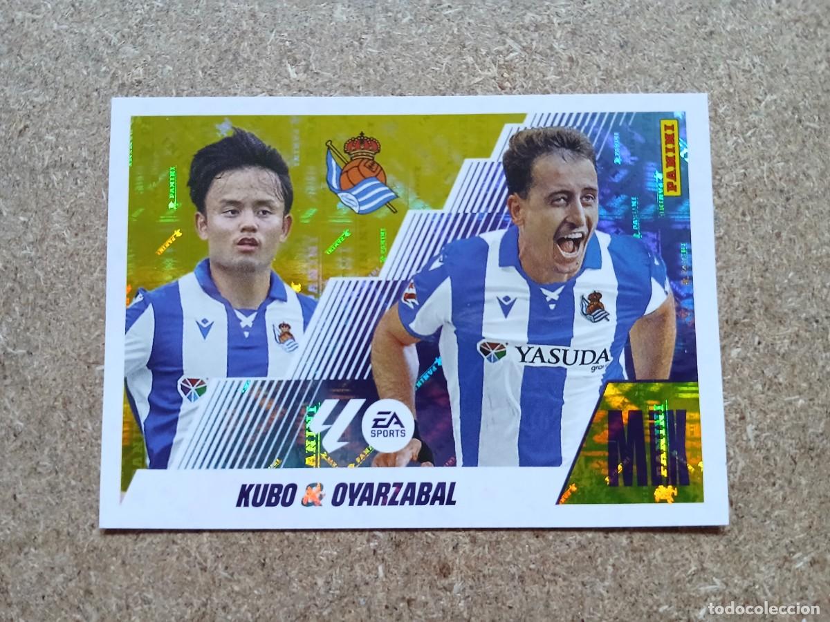 Football Stickers: KUBO - OYARZABAL - REAL SOCIEDAD MIX N&ordm; 17 LIGA ESTE 2025 2026 - 25 26