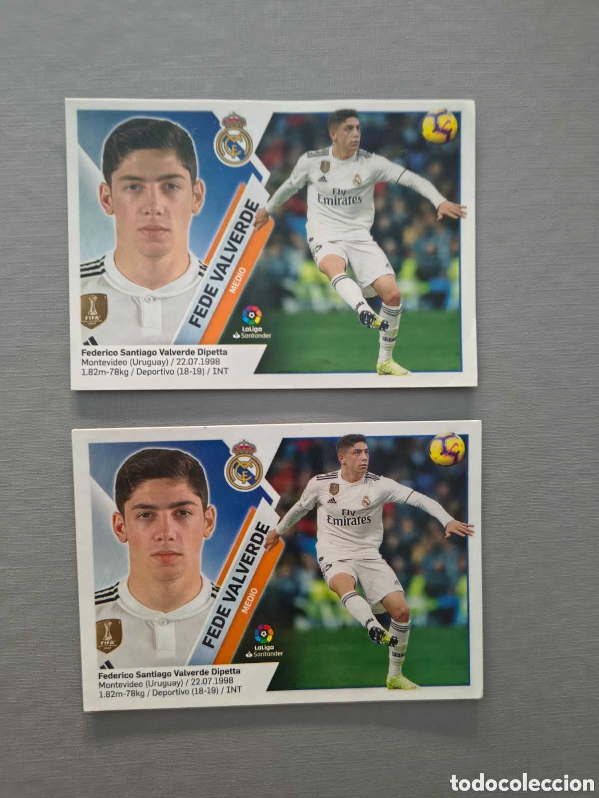 Cromos de f&uacute;tbol: LIGA ESTE 2019/20 REAL MADRID FEDE VALVERDE N 13B