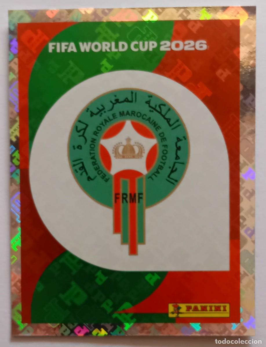 Cromos de f&uacute;tbol: Figurina Panini 2026 Cromo World Cup Usa Mundial 2026 scudetto escudo badge Morocco n MAR 1