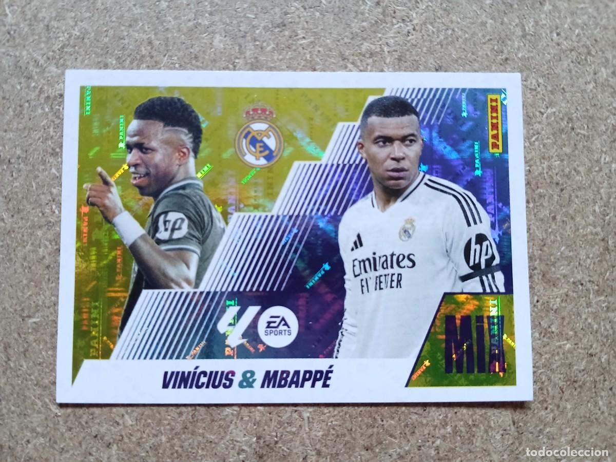 Cromos de f&uacute;tbol: VINICIUS - MBAPPE - REAL MADRID MIX N&ordm; 22 LIGA ESTE 2025 2026 - 25 26