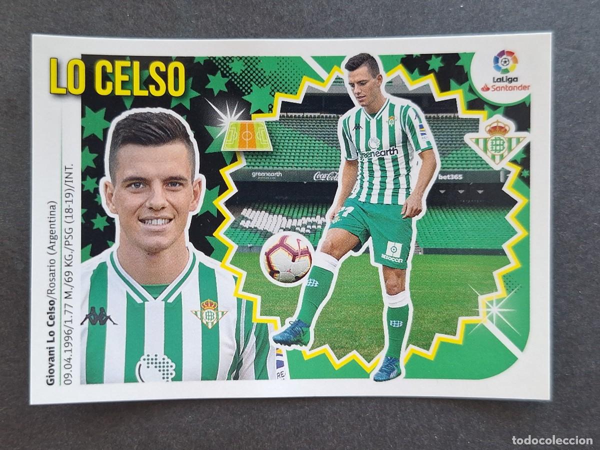 Cromos de f&uacute;tbol: L2 LO CELSO REAL BETIS BALOMPIE FICHAJE 64 LIGA ESTE 2018 2019 18 19 NUNCA PEGADO SIN PEGAR