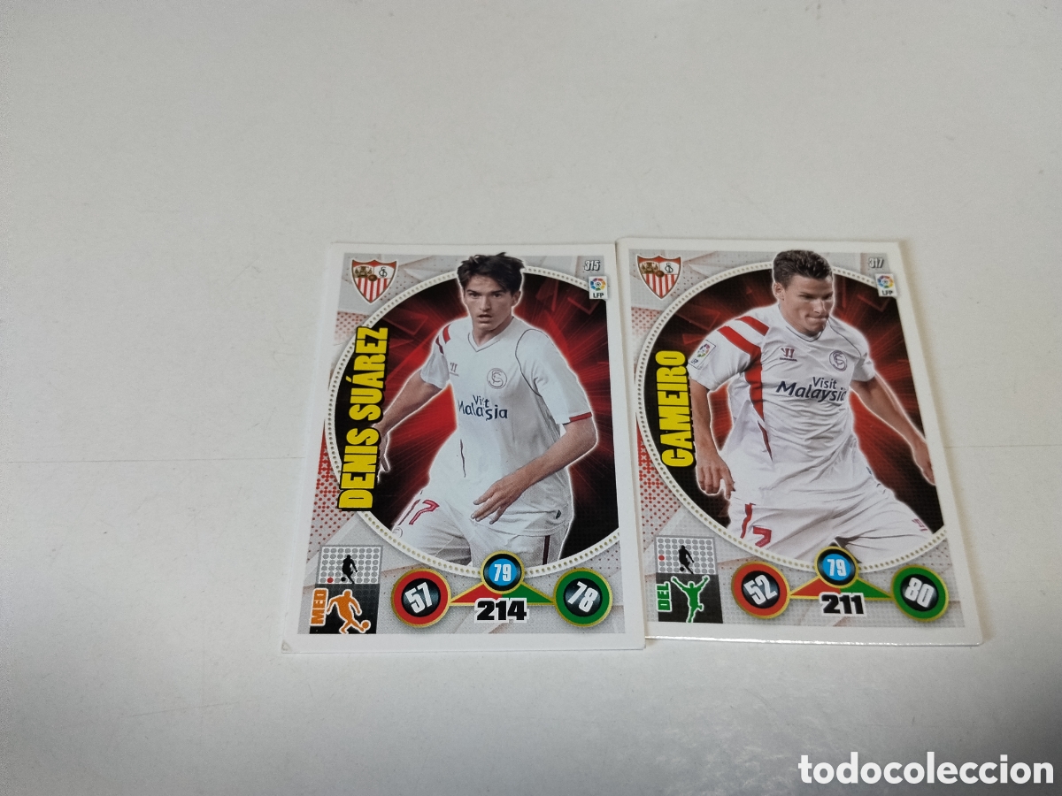 Cromos de f&uacute;tbol: 2 Cromos Sevilla C.F 2014-2015