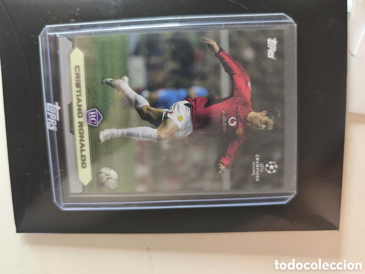 Cromos de f&uacute;tbol: TOPPS CARD ROOKIE CRISTIANO RONALDO CHAMPIONS
