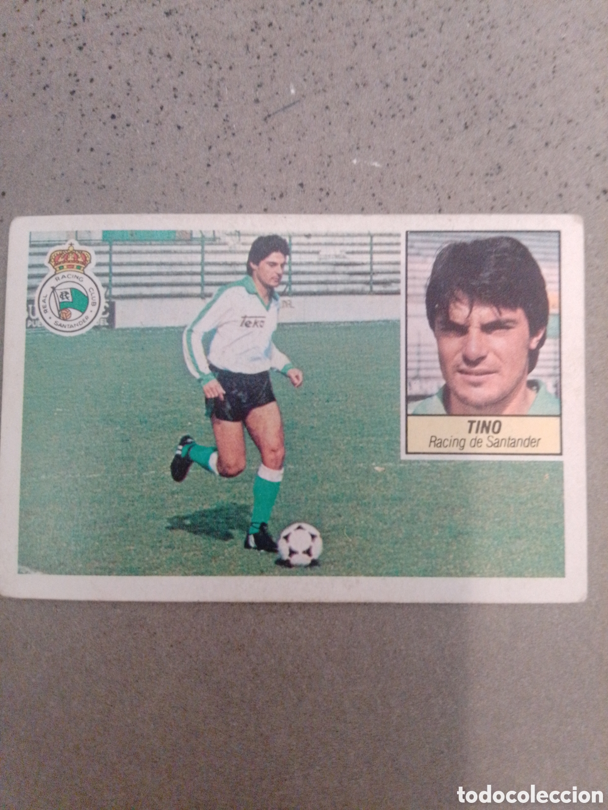 Fu&szlig;ball-Sticker: TINO RACING DE SANTANDER 1984-85 ESTE SIN PEGAR