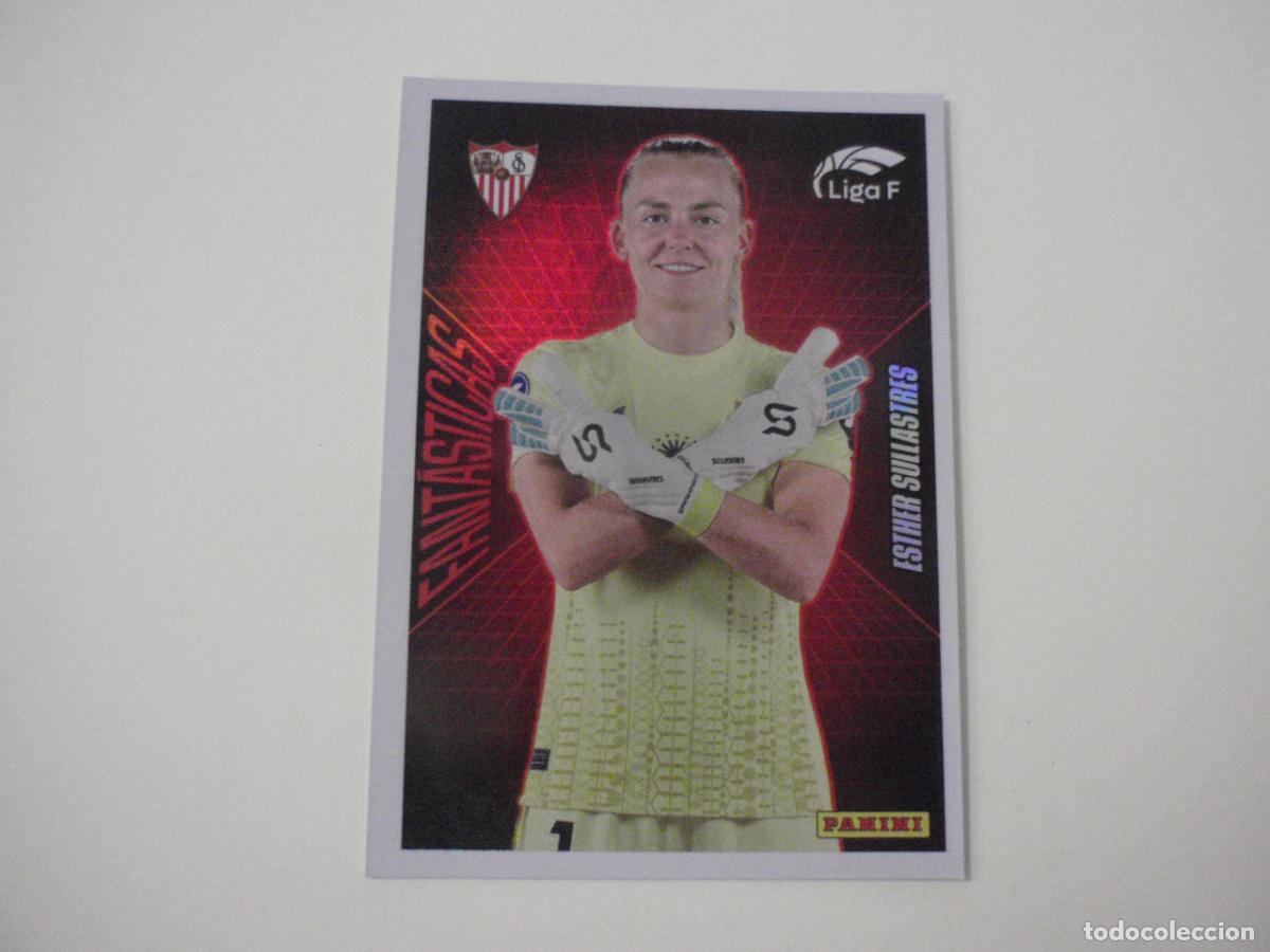 Cromos de f&uacute;tbol: Cromo sticker 349 ESTHER SULLASTRES Sevilla FANT&Aacute;STICAS. LIGA F femenina 2024 2025. Panini 24 25