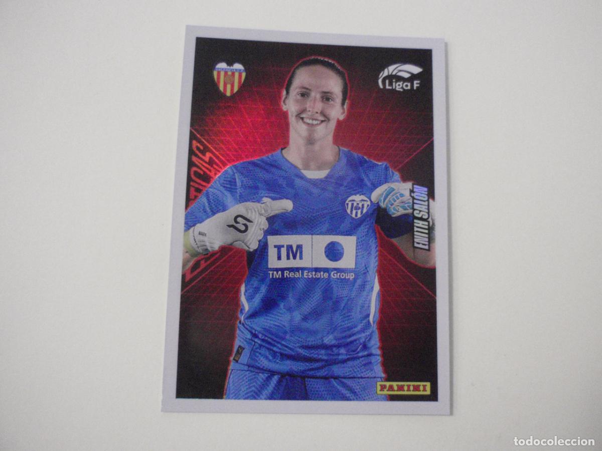 Cromos de f&uacute;tbol: Cromo sticker 348 ENITH SAL&Oacute;N Valencia FANT&Aacute;STICAS. LIGA F femenina 2024 2025. Panini 24 25