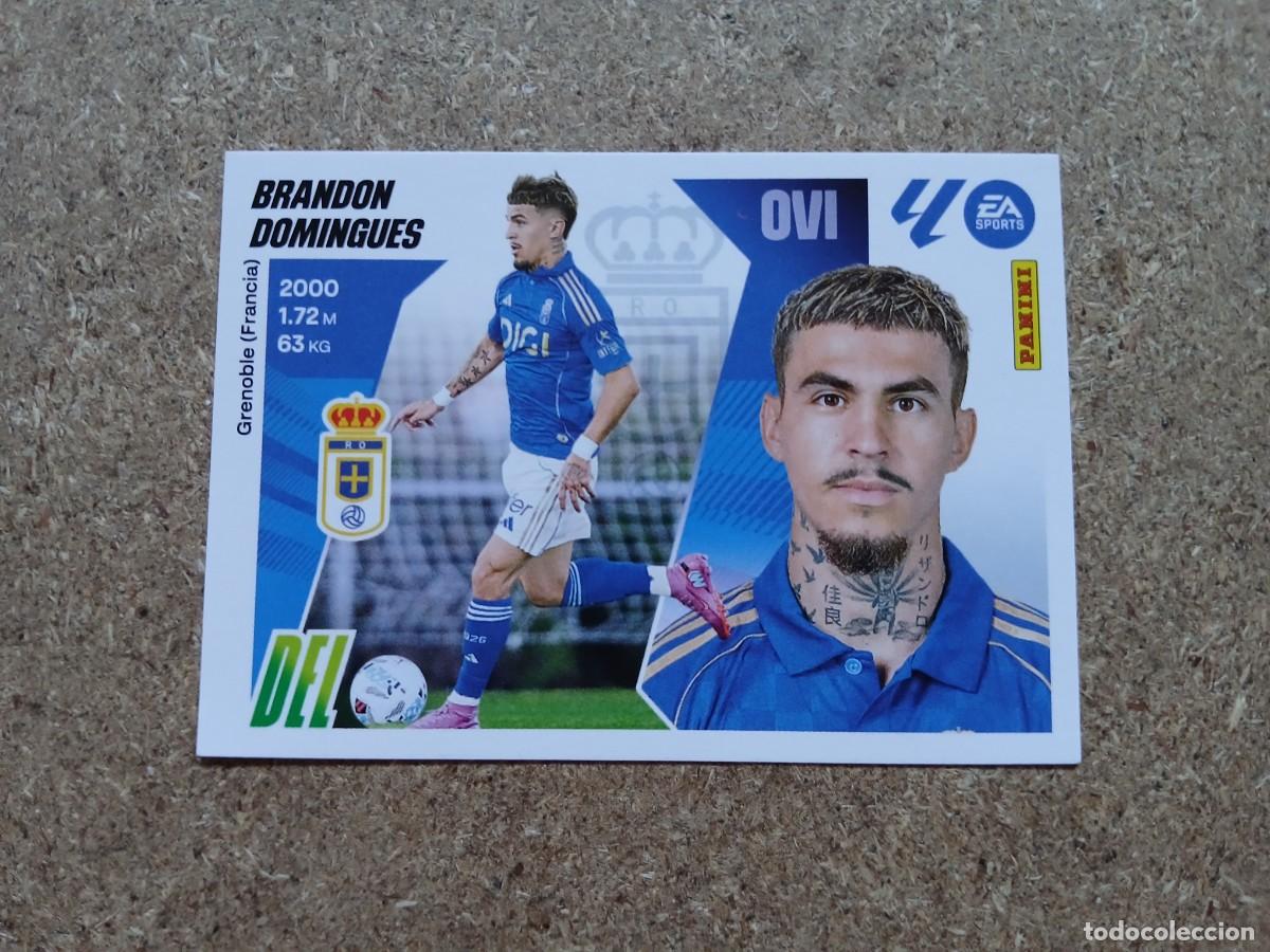 Cromos de f&uacute;tbol: BRANDON DOMINGUES - REAL OVIEDO ULTIMOS FICHAJES N&ordm; 22 LIGA ESTE 2025 2026 - 25 26