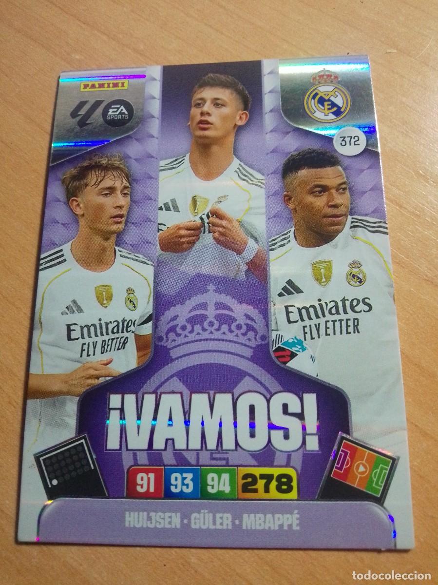 Cromos de f&uacute;tbol: 372 MBAPPE G&Uuml;LLER HUJSEIN VAMOS DEL REAL MADRID 25 26 ADRENALYN XL 2025 2026