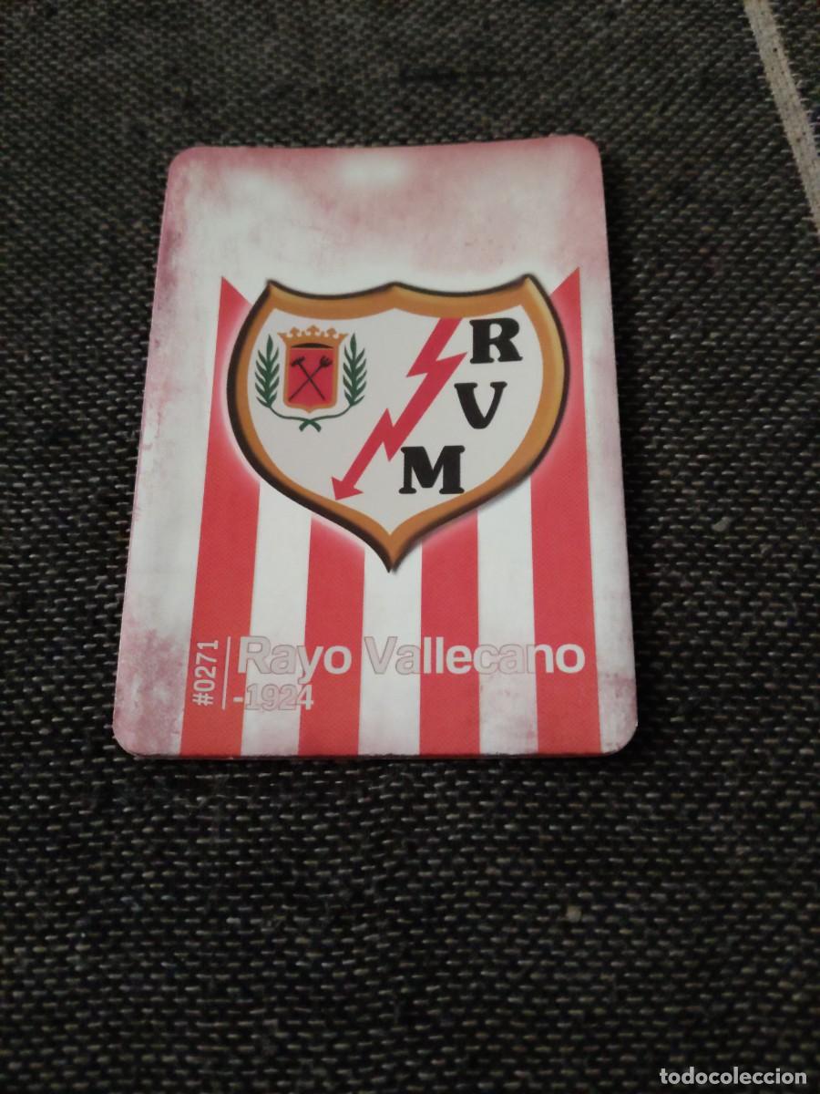 Cromos de f&uacute;tbol: 271 escudo rayo vallecano brillo liso las fichas de la liga 2016