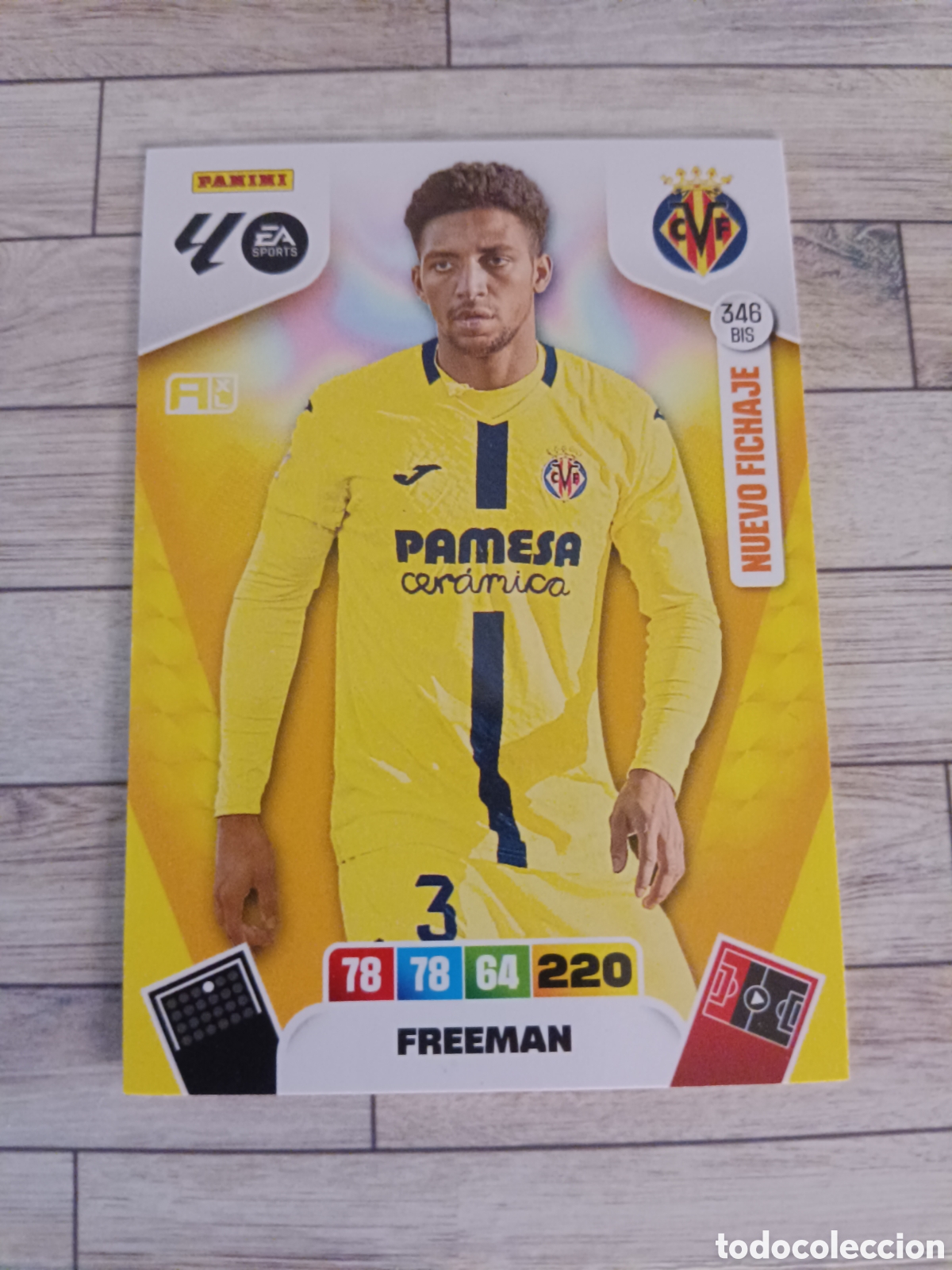 Cromos de f&uacute;tbol: 346 BIS FREEMAN VILLARREAL NUEVO FICHAJE ADRENALYN XL 2025 2026 PANINI 25 26