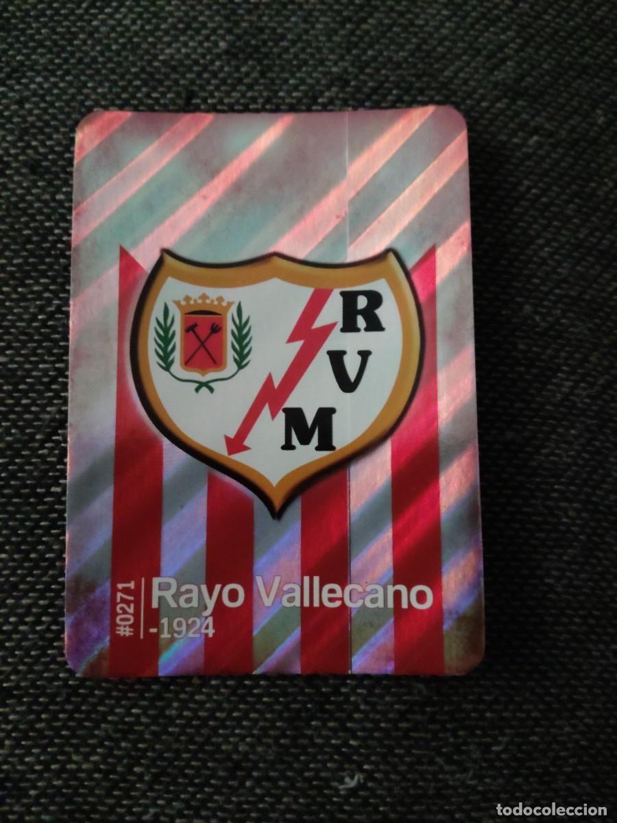 Cromos de f&uacute;tbol: 271 escudo rayo vallecano rayas diagonales las fichas de la liga 2016