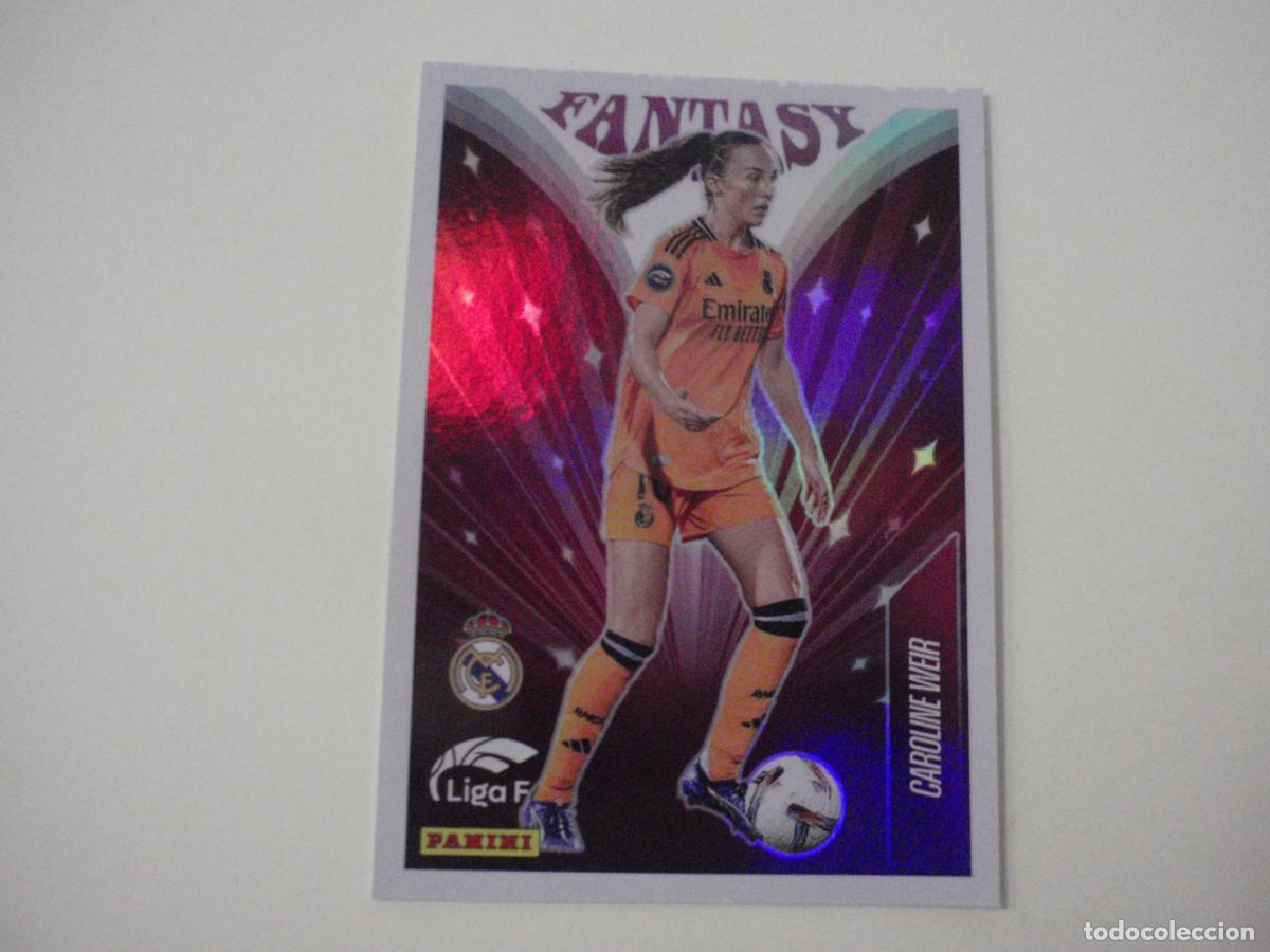Cromos de f&uacute;tbol: Cromo sticker 330 CAROLINA WEIR (Real Madrid) FANTASY. LIGA F femenina 2024 2025. Panini 24 25