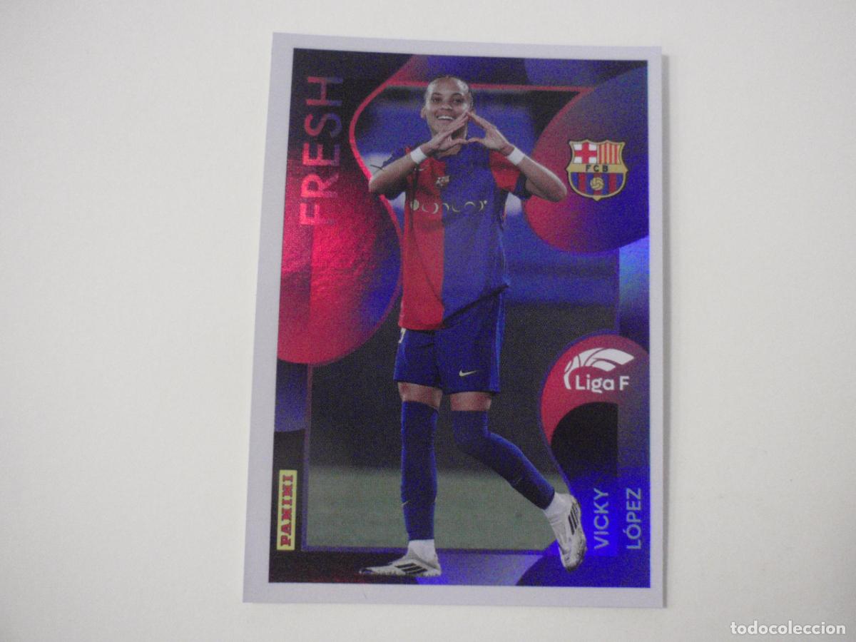 Cromos de f&uacute;tbol: Cromo sticker 380 VICKY L&Oacute;PEZ Barcelona FRESH. LIGA F femenina 2024 2025. Panini 24 25