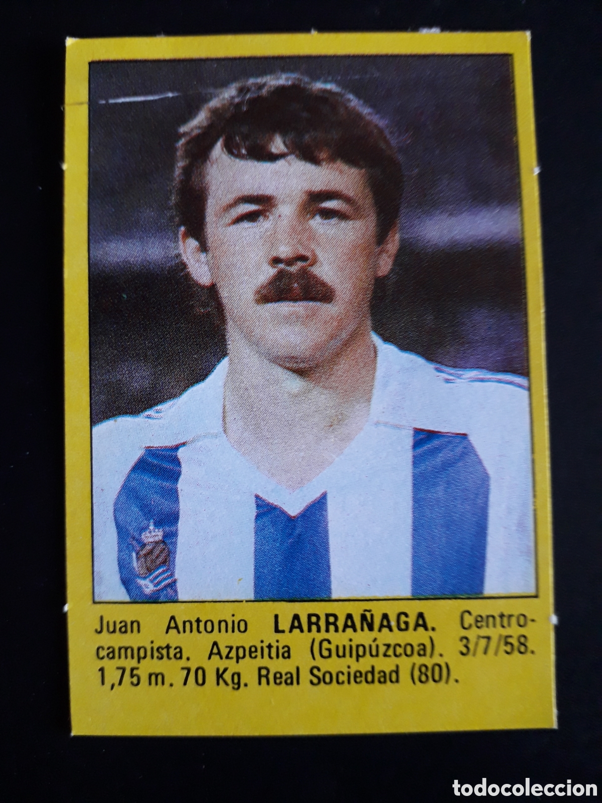 Cromos de f&uacute;tbol: LARRA&Ntilde;AGA REAL SOCIEDAD SUPER F&Uacute;TBOL 84 83-84 1983-1984 ROLL&Aacute;N DESPEGADO PEDIDO M&Iacute;NIMO 3&euro;