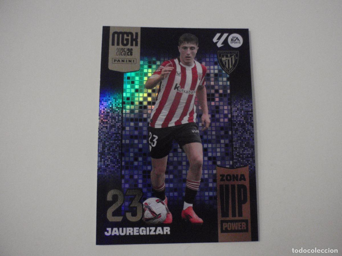 Figurine di Calcio: P397 JAUREGIZAR Athl&eacute;tic ZONA VIP POWER. Trading card MGK Megacracks LA LIGA 2025 2026 Panini. 25 26