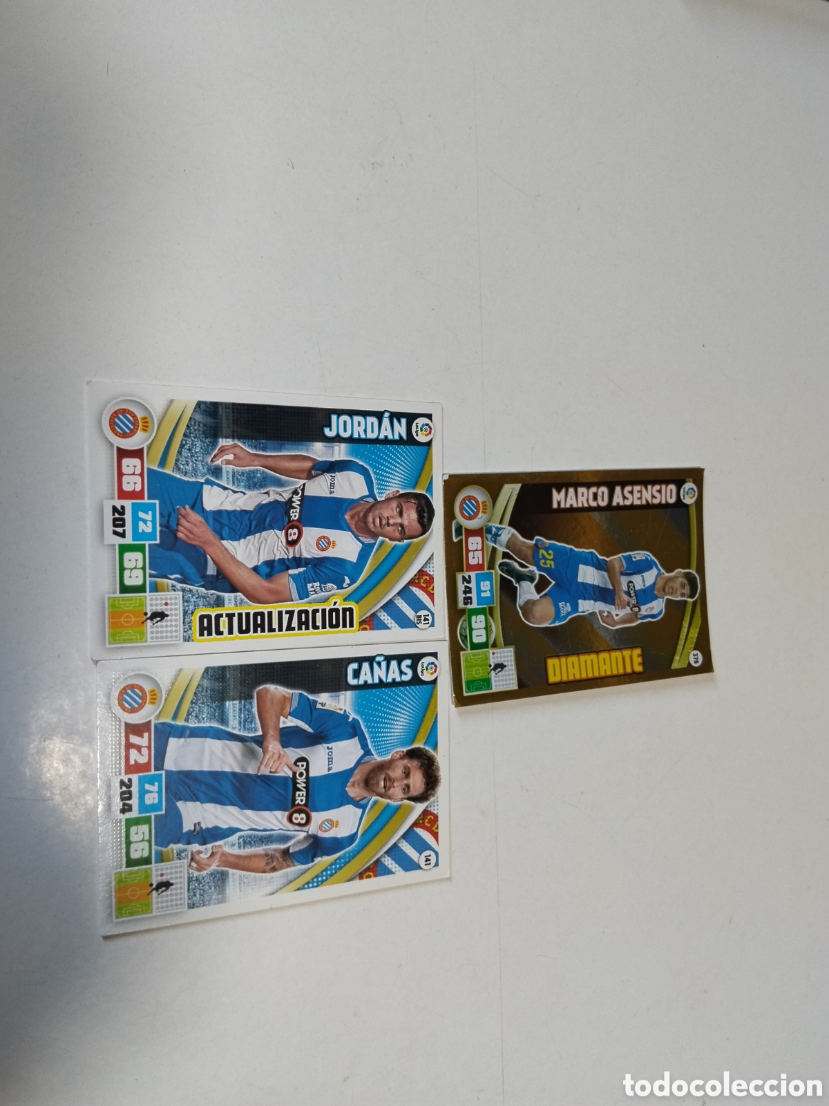 Football Stickers: 3 Cromos RCD ESPANYOL DE BARCELONA 2015-2016