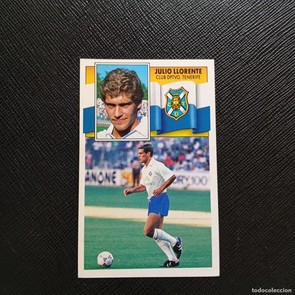 Cromos de f&uacute;tbol: JULIO LLORENTE TENERIFE ESTE 1990 1991 CROMO FUTBOL LIGA 90 91 - DESPEGADO - A37 PG100 FICHAJE 13