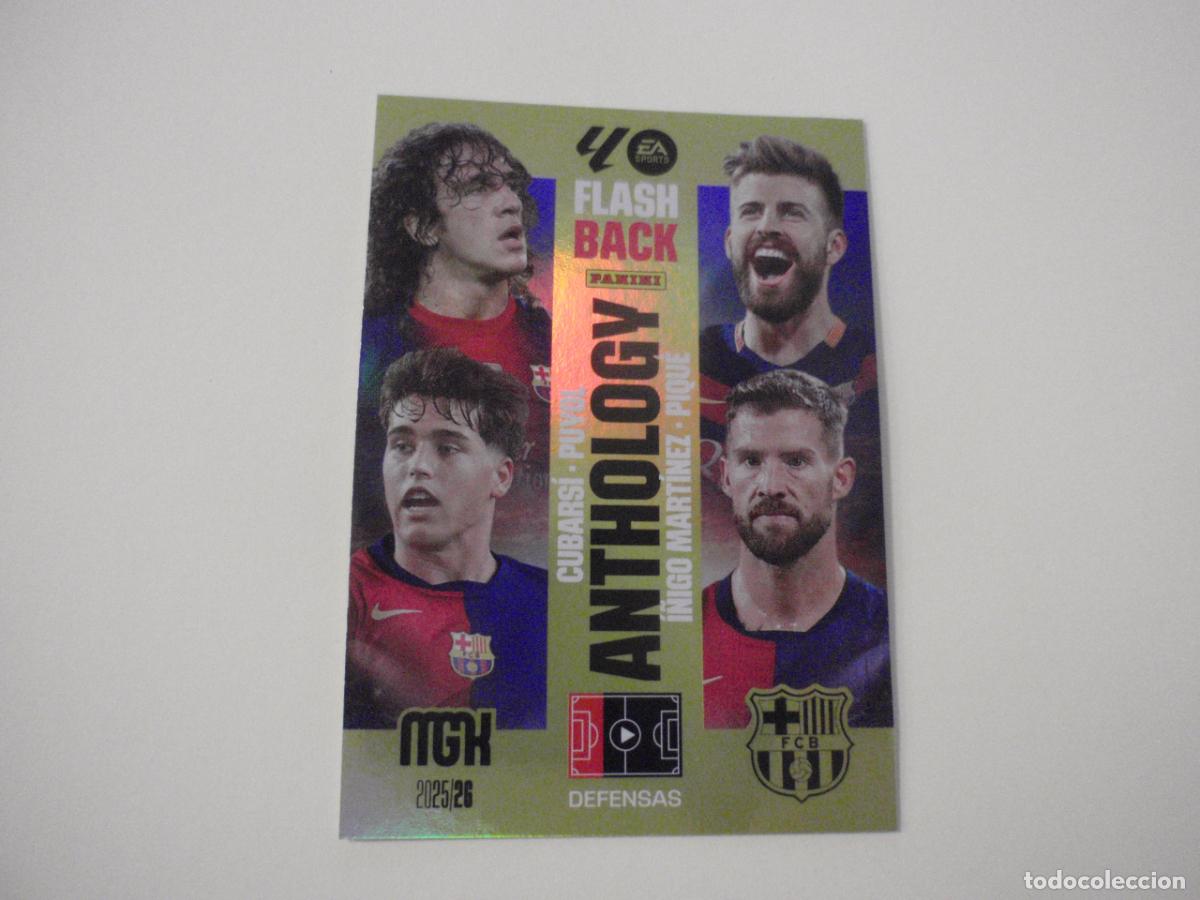 Cromos de f&uacute;tbol: 439 Barcelona FLASHBACK ANTHOLOGY. Trading card MGK Megacracks LA LIGA 2025 2026 Panini. 25 26
