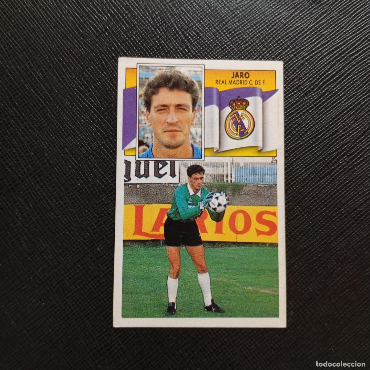 Cromos de f&uacute;tbol: JARO REAL MADRID ESTE 1990 1991 CROMO FUTBOL LIGA 90 91 - DESPEGADO - A37 PG100 FICHAJE 16