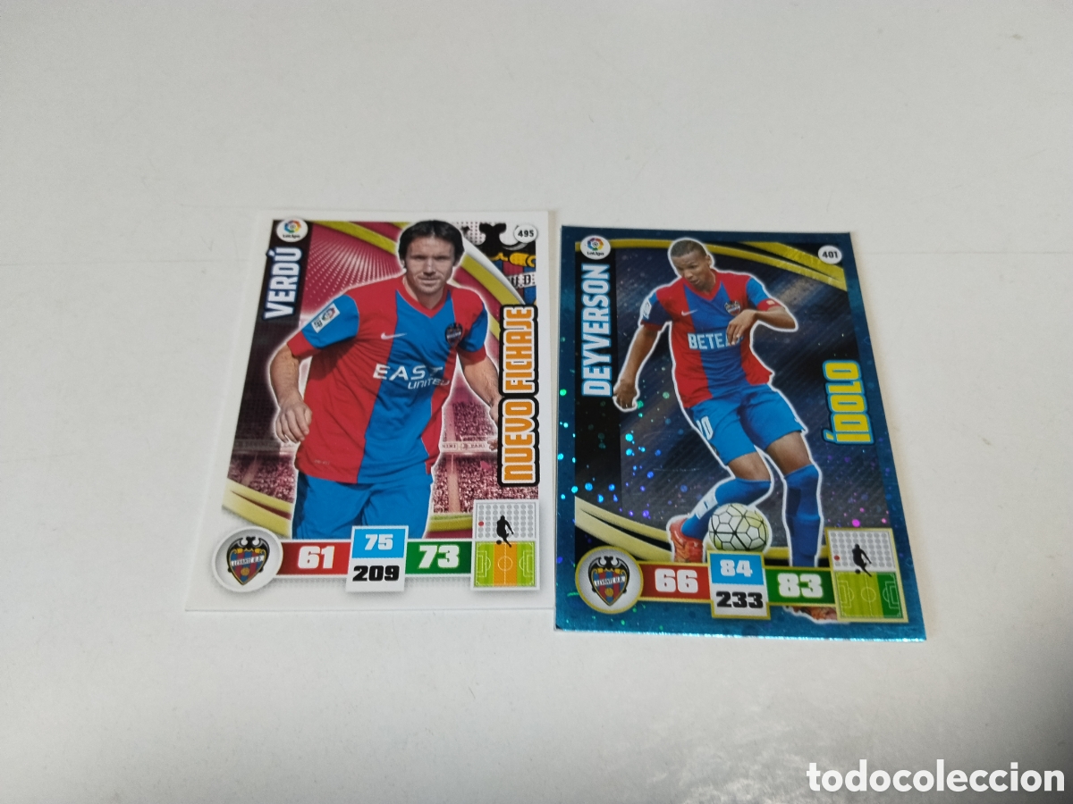 Cromos de f&uacute;tbol: 2 Cromos Levante U.D 2015-2016