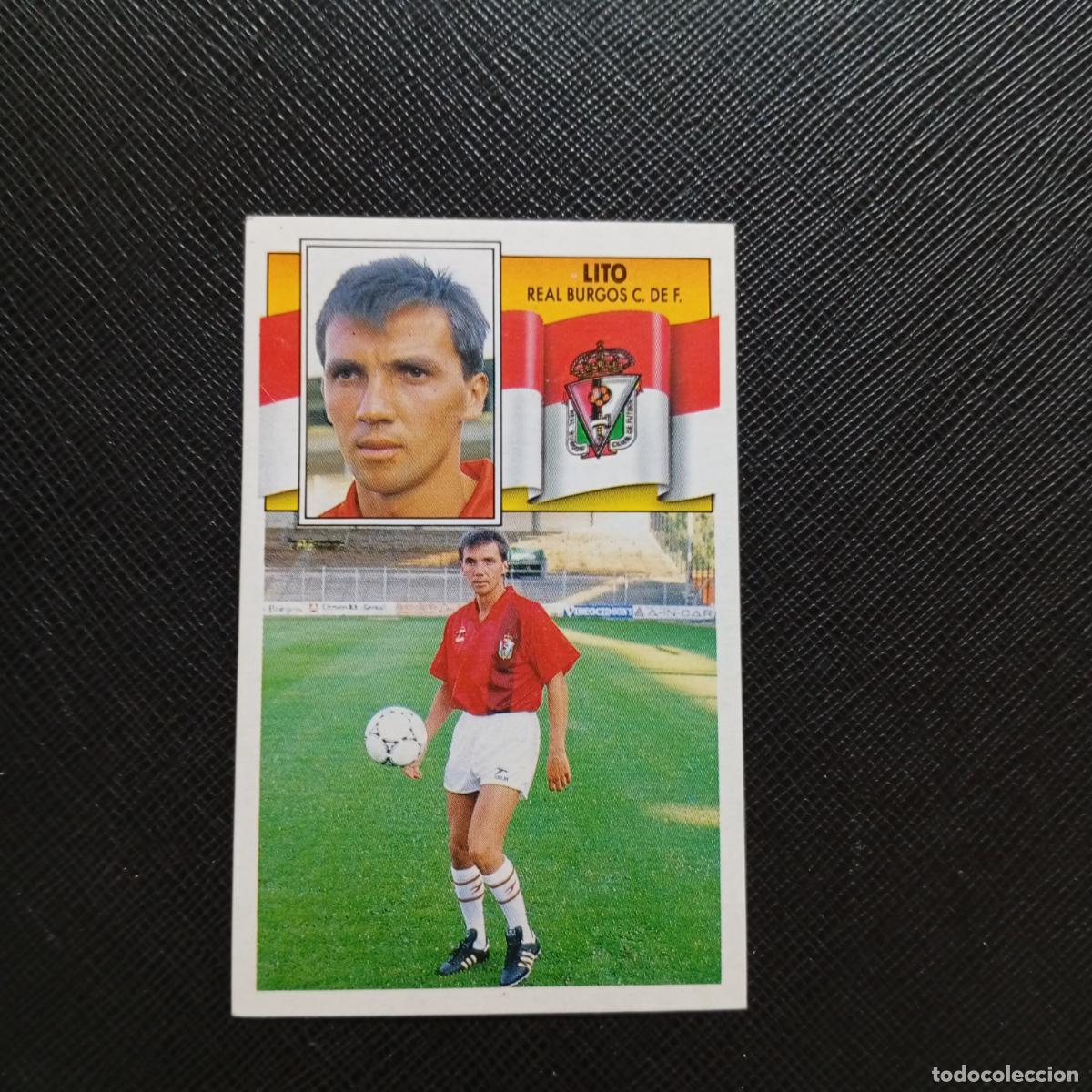 Cromos de f&uacute;tbol: LITO BURGOS ESTE 1990 1991 CROMO FUTBOL LIGA 90 91 - DESPEGADO - A37 PG100 FICHAJE 19
